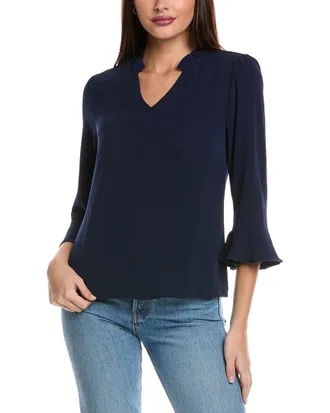 CeCe by Cynthia Steffe Cece Elbow Ruffle Sleeve Top