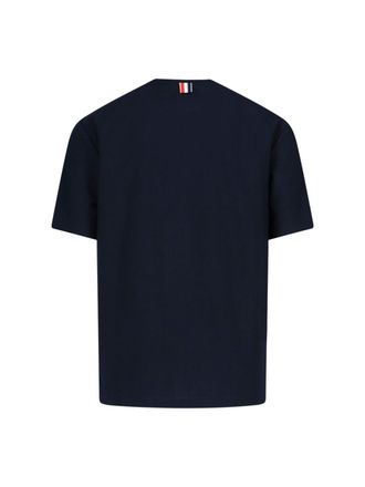 Thom Browne Mens T-Shirts And Polos Blue Cotton