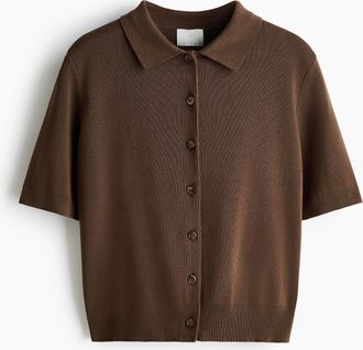 H&M Cardigan mit Kragen - Beige