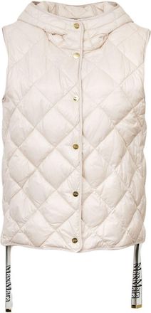 Max Mara Trefa gewatteerde bodywarmer - Wit