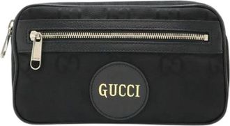 Gucci Pre-owned Off The Grid Nylon Canvas Heuptas - Heren - Vintage Heuptassen - Zwart - ONE Size - Nylon - Vintage