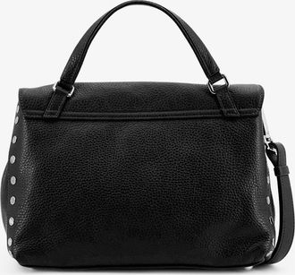 Zanellato Womens Crossbody Bag Postina S Black Leather Shoulder