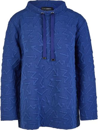 Doris Streich Ronde hals gebreid - Heren - Ronde hals truien - Blauw - XL - Truien & Vesten