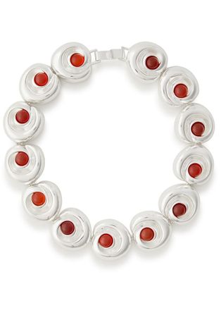 Julietta Agnes Sculpted Sterling Silver-plated Necklace - One Size