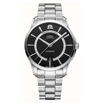 Maurice Lacroix Pontos Automatic Black Dial Mens Watch PT6358-SS002-334-1