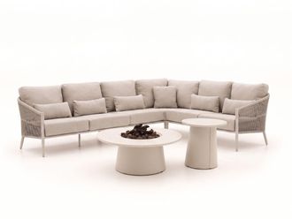 Bellagio la vita attrattiva Bellagio Mineo/Cosidune hoek loungeset met vuurtafels 6-delig