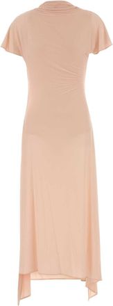 Magda Butrym Pastel Pink Stretch Crepe Dress