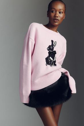 English Factory Bunny Graphic Sweater