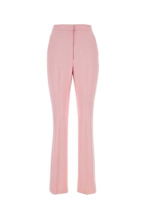 Alexander McQueen Alexander Mcqueen Pastel Pink Crepe Cigarette Pant