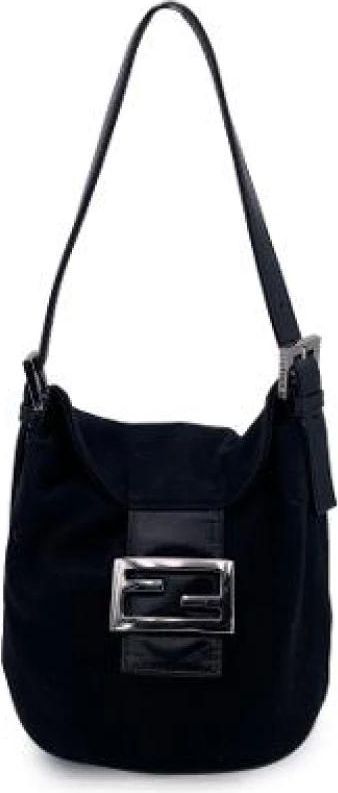 Pre-owned Shoulder Bags, female, Black, Size: ONE SIZE Pre-owned Fabric fendi-bags