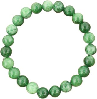Generic Natural Stone Bracelets Qinggan Green Couple Wedding Jewelry for Bridesmaids (Green, 15-17cm)