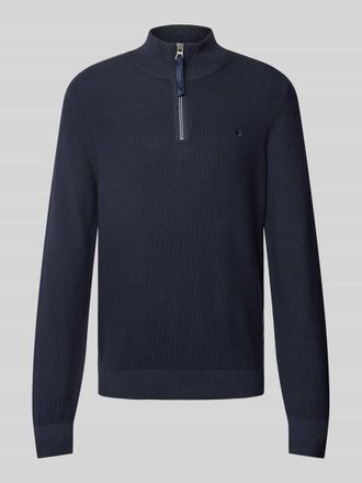 Lerros Troyer mit Strukturmuster in Dunkelblau, Größe S