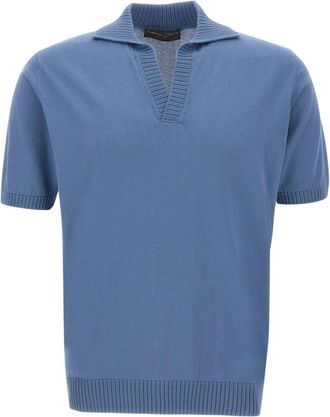 FILIPPO DE LAURENTIIS Polo Shirts - Heren - Polos - Blauw - 2XL - Tops
