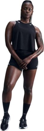 Nike Dames/Dames Geknipt Tanktopje (Zwart)