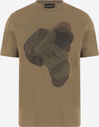 Emporio Armani Camiseta de algod&oacute;n con logo de Emporio Armani