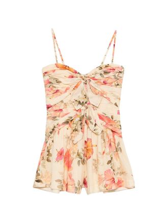 Zimmermann Mahon Baumwoll-Playsuit
