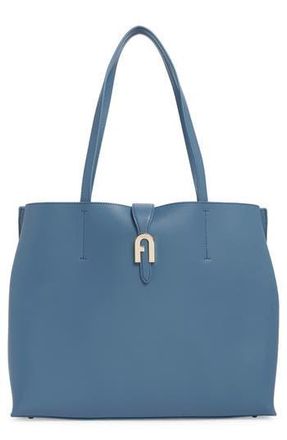Furla Mia Sofia Large Leather Tote in Denim at Nordstrom Rack