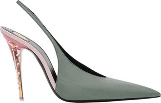 Saint Laurent Loredana Bella Pomp - Dames - Schoenen - Groen - Maat: 37 EU Leer
