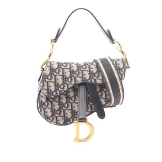Dior Pre-owned Dior Mini Oblique Canvas Saddle Bag Ladies 0PDI94V9TA7WTUR1