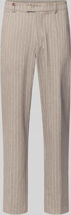 CG - Club of Gents Hose mit Label-Detail Modell Orlando in Beige, Gr&ouml;&szlig;e 102