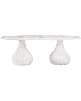 TOV Furniture Tov Furniture Smooch Indoor/Outdoor 87In Oval Dining Table