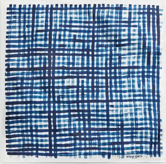 Bottega Veneta Printed Silk Check Foulard - Bottega Veneta