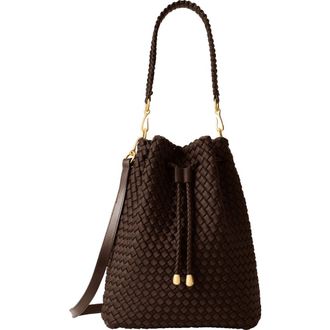 Naghedi Large Mercer Bucket Bag in Chocolate at Nordstrom