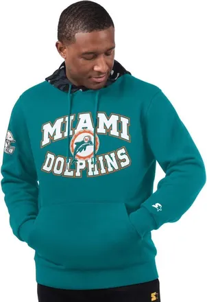 Starter Mens Starter Aqua Miami Dolphins Thursday Night Gridiron Vintage Logo Pullover Hoodie at Nordstrom, Size Xx-Large