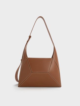 Charles & Keith Nasrin Geometric Hobo Bag