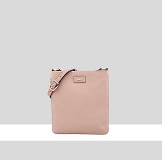 Paul Costelloe Womens Laterale Leather Cross Body Bag - Pink - One Size