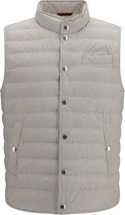 Brunello Cucinelli Light Grey Sleeveless Jacket
