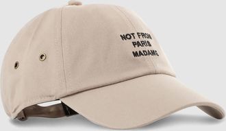 Dr&ocirc;le de Monsieur Casquette Homme Slogan Coton Beige