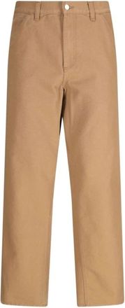 Carhartt Work in Progress Single Knee Pant - Heren - Straight fit broeken - Bruin - W30 - Katoen - Broeken