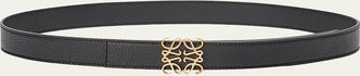 Loewe Anagram Reversible Grained Leather Belt
