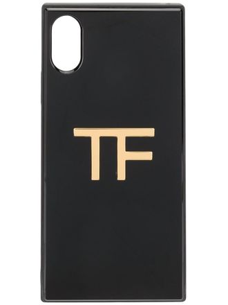 Tom Ford iPhone X hoesje met logo - Zwart