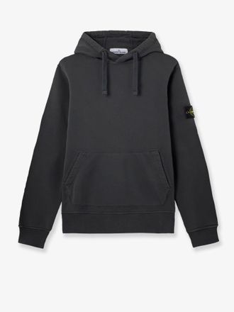 Stone Island Felpa in cotone con patch logo laterale - STONE ISLAND - gender_Man