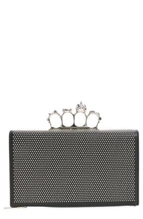 Alexander McQueen Punk Knuckle Flat Pouch in Black at Nordstrom