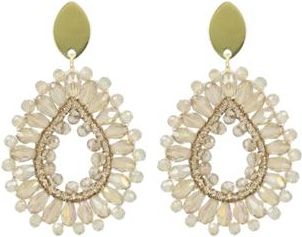 Lott. Gioielli Silk Drop Crystal Small Earrings in Champagne at Nordstrom