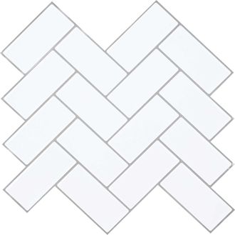 vidaXL Azulejo En Espiga 10 Uds. Gris 30 X 30 Cm Poliuretano Y Pet Vidaxl