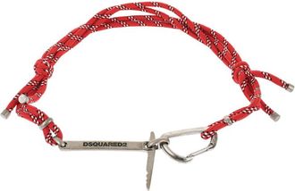 Dsquared2 Red Solid Rope Belt