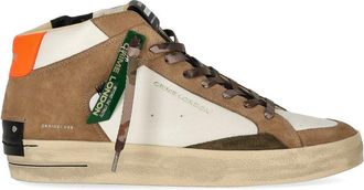 Crime London SNEAKER SK8 DELUXE MID BEIGE E BIANCA CRIME LONDON