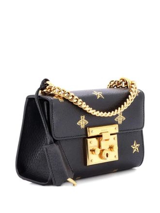 Gucci Padlock Printed Leather Small shoulder bag - Black