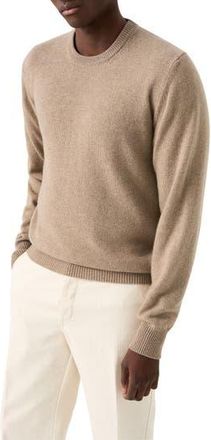Eton Crewneck Cashmere Sweater in Light Beige at Nordstrom Rack, Size X-Large
