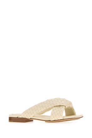 Bottega Veneta 837897v2ed0 9031 Seasalt Slippers Flat Shoes