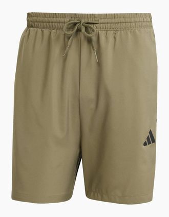 adidas Mens Essentials 3 Stripes Shorts - Tan - Size: 33/32/32