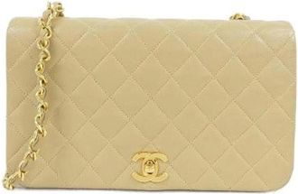 Chanel Borsa a spalla Pre-owned in pelle dagnello - - Pre-owned - Donna - Beige - ONE SIZE