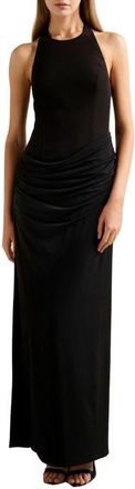 Ever New Lulu Halter Gown in Black at Nordstrom, Size 14
