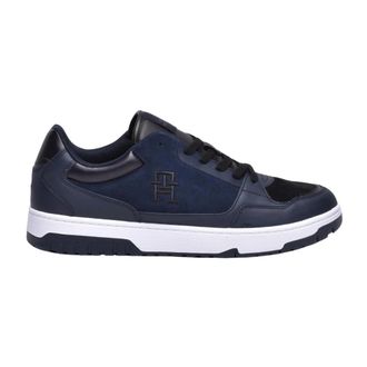 Tommy Hilfiger Basket Street Suede - Heren - Schoenen - Blauw - Maat: 46 EU Su&egrave;de