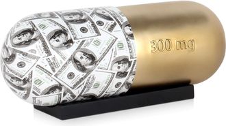 Arte Dal Mondo Adm - Resin Sculpture Eternal Wealth Pill