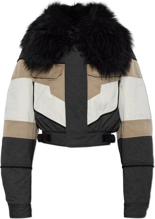 Dsquared2 Jas met gemengde stoffen - Dames - Winterjassen - Veelkleurig - S - Wol - Jassen